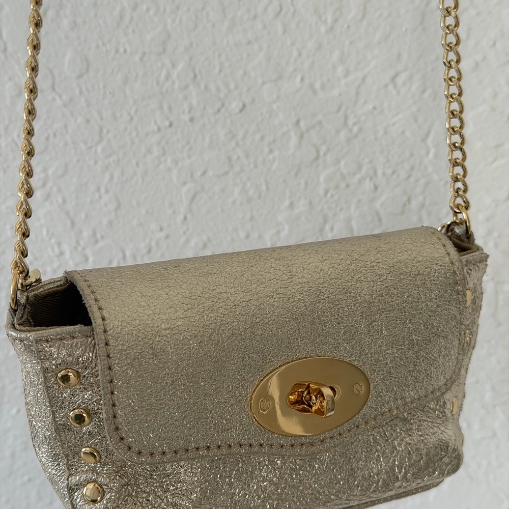 Elegant Gold Chain Shoulder Bag
